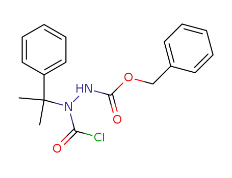 <i>N</i>'-chlorocarbonyl-<i>N</i>'-(1-methyl-1-phenyl-ethyl)-hydrazinecarboxylic acid benzyl ester