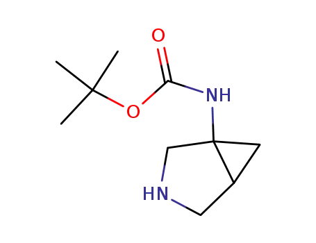 Molecular Structure of 204991-14-0 (Carbamic acid, 3-azabicyclo[3.1.0]hex-1-yl-, 1,1-dimethylethyl ester (9CI))