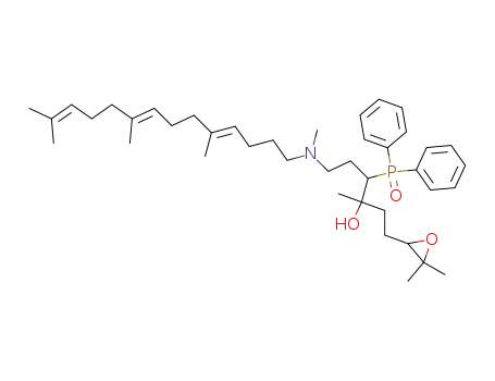 (14E,18E)-7-(diphenylphosphinoyl)-2,3-epoxy-2,6,10,15,19,23-hexamethyl-10-aza-14,18,22-tetracosatrien-6-ol