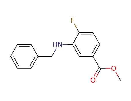 methyl N-benzyl-3-amino-4-fluorobenzoate