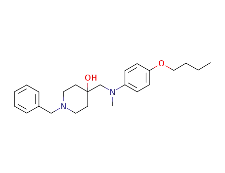 1-benzyl-4-[N-(4-n-butoxyphenyl)-N-methylaminomethyl]piperidin-4-ol