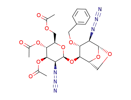 1,6-Anhydro-2-azido-3-O-benzyl-2-desoxy-4-O-(3,4,6-tri-O-acetyl-2-azido-2-desoxy-β-D-mannopyranosyl)-β-D-glucopyranose
