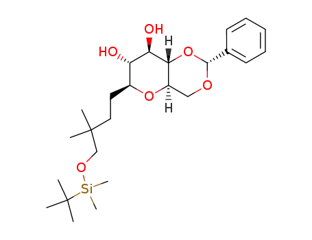 (2R,4aR,6S,7R,8R,8aS)-6-[4-(tert-Butyl-dimethyl-silanyloxy)-3,3-dimethyl-butyl]-2-phenyl-hexahydro-pyrano[3,2-d][1,3]dioxine-7,8-diol