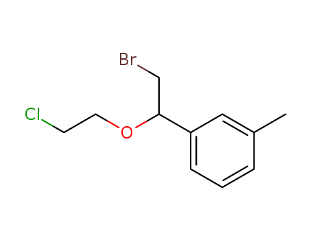 Benzene, 1-[2-bromo-1-(2-chloroethoxy)ethyl]-3-methyl-