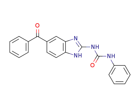 Molecular Structure of 89597-85-3 (Urea, N-(5-benzoyl-1H-benzimidazol-2-yl)-N'-phenyl-)