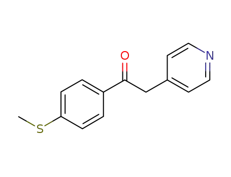 Molecular Structure of 181697-15-4 (1-(4-thiomethylphenyl)-2-(4-pyridyl)-ethan-1-one)