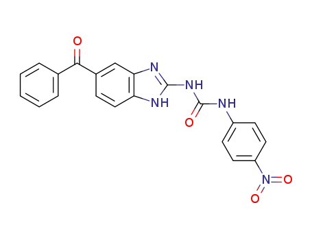 Molecular Structure of 89597-93-3 (Urea, N-(5-benzoyl-1H-benzimidazol-2-yl)-N'-(4-nitrophenyl)-)