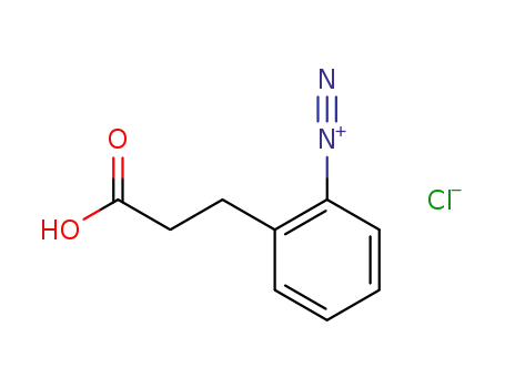 Molecular Structure of 94594-75-9 (Benzenediazonium, 2-(2-carboxyethyl)-, chloride)