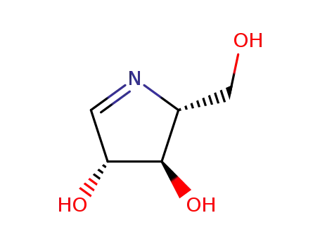 Molecular Structure of 108692-47-3 ((2R,3R,4S)-2-(hydroxymethyl)-3,4-dihydro-2H-pyrrole-3,4-diol)