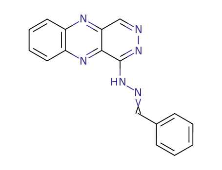 Benzaldehyde, pyridazino[4,5-b]quinoxalin-1-ylhydrazone