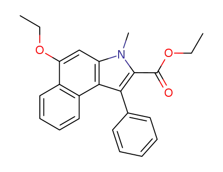 3H-Benz[e]indole-2-carboxylic acid, 5-ethoxy-3-methyl-1-phenyl-, ethyl
ester