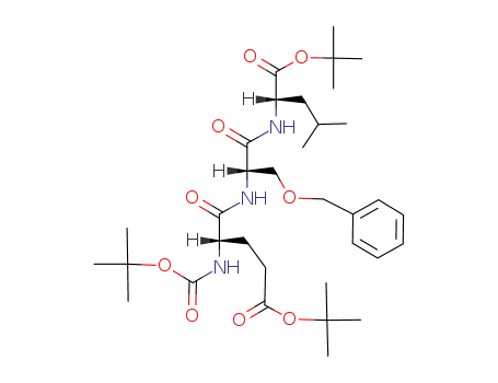 N<sup>α</sup>-(t-butoxycarbonyl)-O-(t-butyl)glutamyl-O-(benzyl)serylleucine t-butyl ester