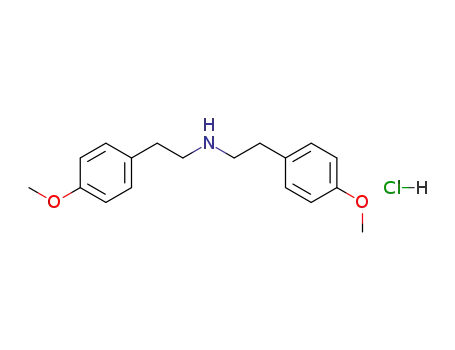 Molecular Structure of 63979-54-4 (2-(4-methoxyphenyl)-N-[2-(4-methoxyphenyl)ethyl]ethanaminium chloride)