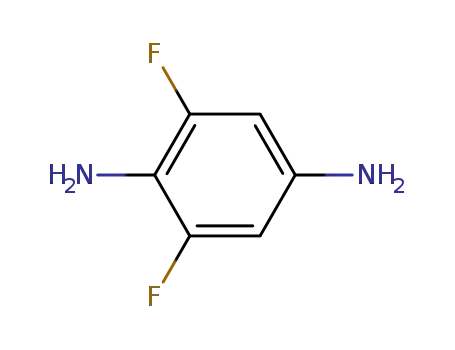 Molecular Structure of 3743-86-0 (2,6-difluorobenzene-1,4-diamine)