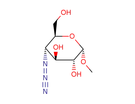 Molecular Structure of 4181-01-5 (methyl 4-deoxy-4-triaza-1,2-dien-2-ium-1-ylhexopyranoside)