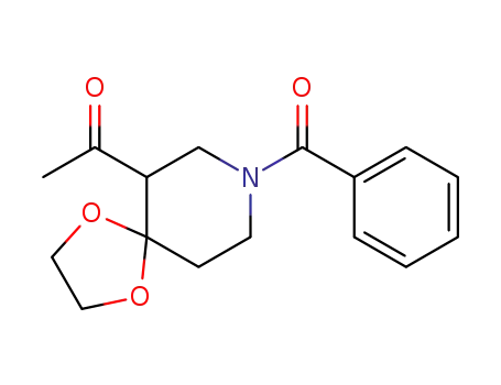 6-acetyl-8-benzoyl-1,4-dioxa-8-aza-spiro[4.5]decane