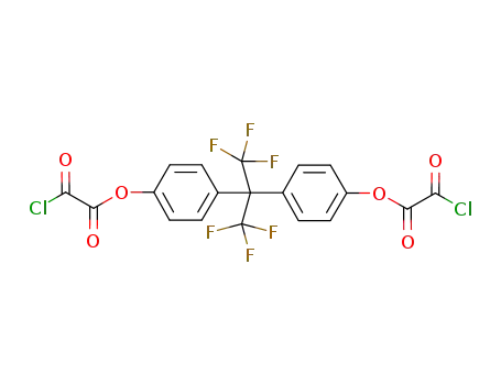 Molecular Structure of 335148-89-5 (bisphenol AF bisoxalyl chloride adduct)