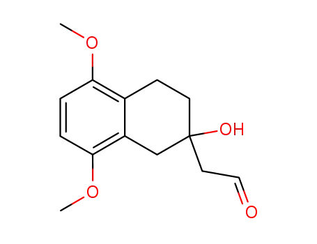 (2-Hydroxy-5,8-dimethoxy-1,2,3,4-tetrahydro-naphthalen-2-yl)-acetaldehyde