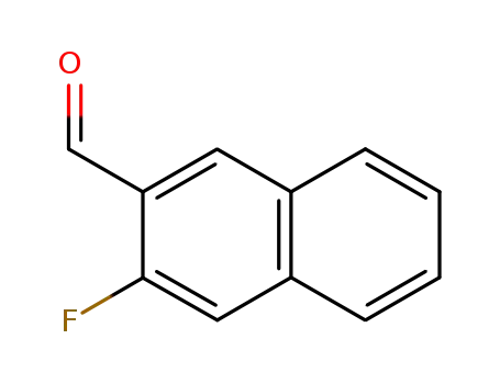 Molecular Structure of 21597-61-5 (3-Fluoro-naphthalene-2-carboxaldehyde)