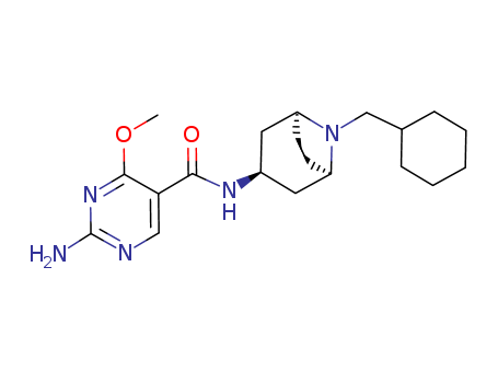 2-AMINO-N-(8-(CYCLOHEXYLMETHYL)-3-SS-NORTROPANYL)-4-METHOXY-5-PYRIMIDINECARBOXAMIDE