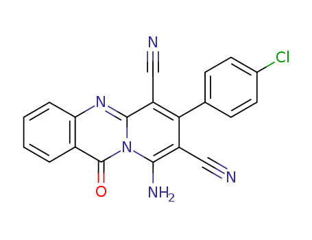 9-Amino-7-(4-chloro-phenyl)-11-oxo-11H-pyrido[2,1-b]quinazoline-6,8-dicarbonitrile