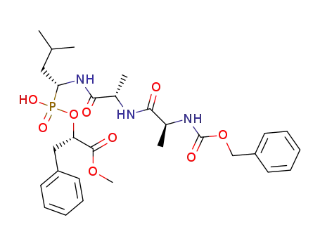 벤질옥시카르보닐알라닐-알라닐-류실 포스피네이트-3-페닐락트산 메틸 에스테르