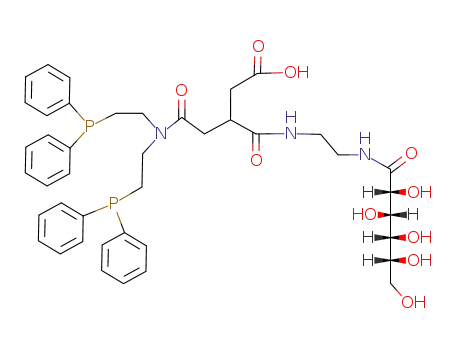 4-[Bis-(2-diphenylphosphanyl-ethyl)-carbamoyl]-3-[2-((2R,3S,4R,5R)-2,3,4,5,6-pentahydroxy-hexanoylamino)-ethylcarbamoyl]-butyric acid