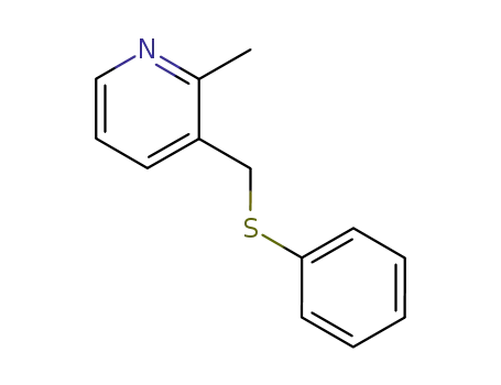 Molecular Structure of 76915-54-3 (2-Methyl-3-<(phenylthio)methyl>pyridine)