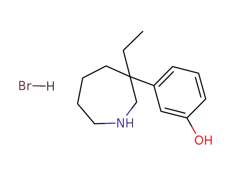 Molecular Structure of 27180-91-2 (3-(3-ethylhexahydro<1H>azepine-3-yl)phenol hydrobromide)