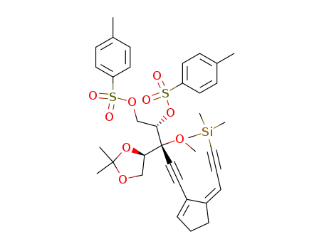 Molecular Structure of 141208-39-1 (C<sub>36</sub>H<sub>44</sub>O<sub>9</sub>S<sub>2</sub>Si)