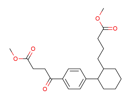 4-{4-[2-(3-Methoxycarbonyl-propyl)-cyclohexyl]-phenyl}-4-oxo-butyric acid methyl ester