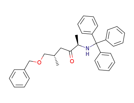 (2R,5S)-6-Benzyloxy-5-methyl-2-(trityl-amino)-hexan-3-one