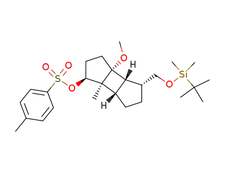 Toluene-4-sulfonic acid (1S,3aR,3bS,4R,6aS,6bS)-4-(tert-butyl-dimethyl-silanyloxymethyl)-3a-methoxy-6b-methyl-decahydro-cyclobutadicyclopenten-1-yl ester
