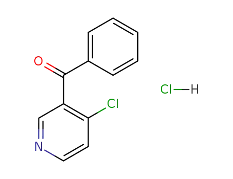 Molecular Structure of 109575-01-1 (Methanone, (4-chloro-3-pyridinyl)phenyl-, hydrochloride)