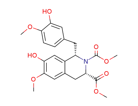 (+/-)-cis-1-<(3-hydroxy-4-methoxyphenyl)methyl>-3,4-dihydro-7-hydroxy-6-methoxy-2,3(1H)-isoquinolinedicarboxylic acid dimethyl ester