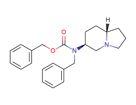 (6S,8aR)-octahydro-6-<N-benzyl-N-(benzyloxycarbonyl)amino>indolizine