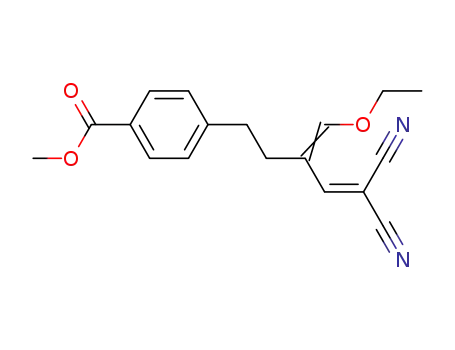 Benzoic acid, 4-[5,5-dicyano-3-(ethoxymethylene)-4-pentenyl]-, methyl
ester