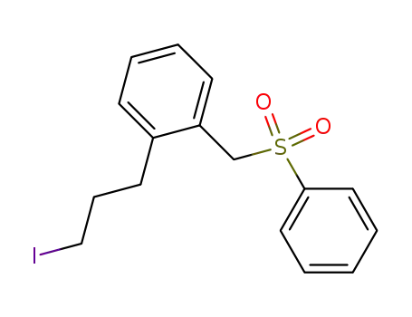 Benzene, 1-(3-iodopropyl)-2-[(phenylsulfonyl)methyl]-