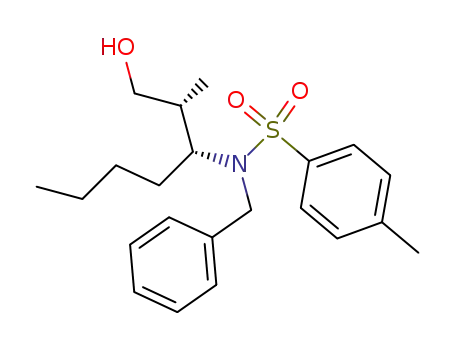 anti-2-methyl-3-(benzyltosylamino)-1-heptanol