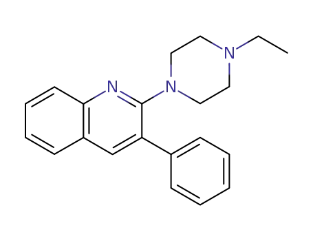Quinoline, 2-(4-ethyl-1-piperazinyl)-3-phenyl-
