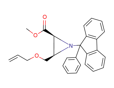 (2S,3R)-3-Allyloxymethyl-1-(9-phenyl-9H-fluoren-9-yl)-aziridine-2-carboxylic acid methyl ester