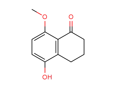 Molecular Structure of 51062-77-2 (1(2H)-Naphthalenone, 3,4-dihydro-5-hydroxy-8-methoxy-)