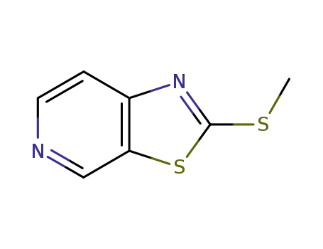 Molecular Structure of 405198-51-8 (2-(Methylthio)thiazolo[5,4-c]pyridine)
