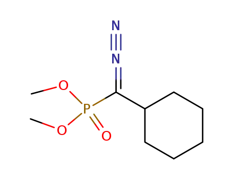 Molecular Structure of 26580-04-1 (Phosphonic acid, (cyclohexyldiazomethyl)-, dimethyl ester)