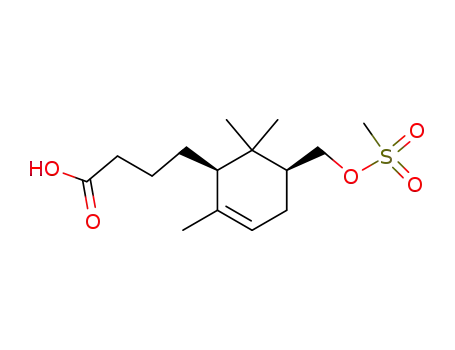 4-(5α-Methanesulfonyloxymethyl-2,6,6-trimethyl-2-cyclohexen-1α-yl)butanoic Acid