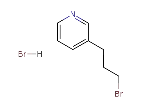 Molecular Structure of 41038-63-5 (3-(3-Bromopropyl)pyridine  Hydrobromide)