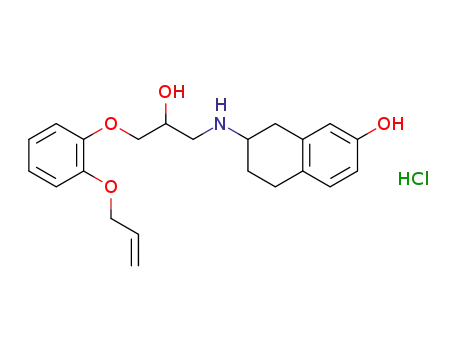 N-(7-hydroxy-1,2,3,4-tetrahydronaphth-2-yl)-2-hydroxy-3-(2-allyloxyphenoxy)propanamine hydrochloride