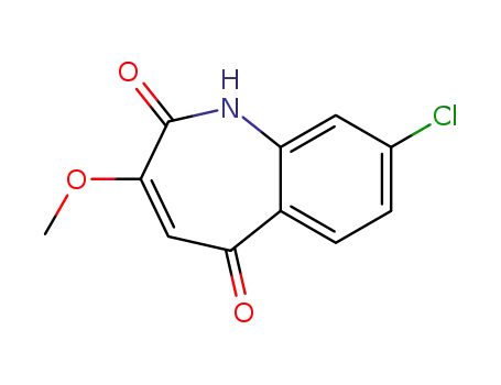 Molecular Structure of 144066-30-8 (1H-1-Benzazepine-2,5-dione, 8-chloro-3-methoxy-)