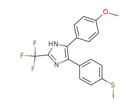5-(4-methoxyphenyl)-4-[4-(methylthio)phenyl]-2-(trifluoromethyl)-1H-imidazole