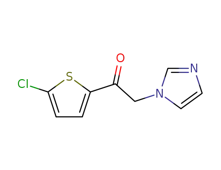 Molecular Structure of 27088-04-6 (Ethanone, 1-(5-chloro-2-thienyl)-2-(1H-imidazol-1-yl)-)